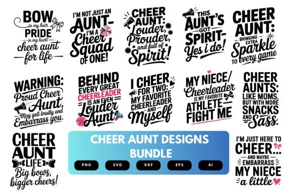 Cheer Aunt SVG Bundle Review