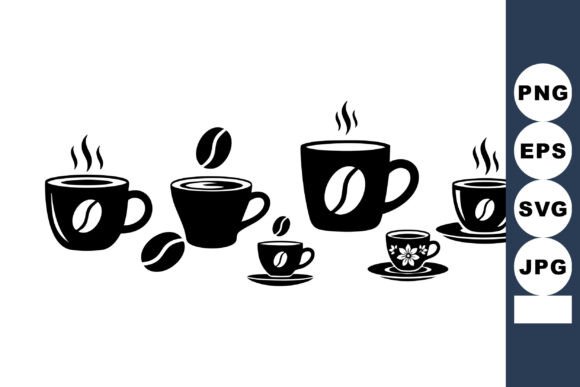 Coffee Cups and Coffee Beans Vector Set Review
