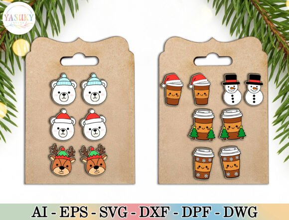 Cute Christmas Earrings SVG Set Review
