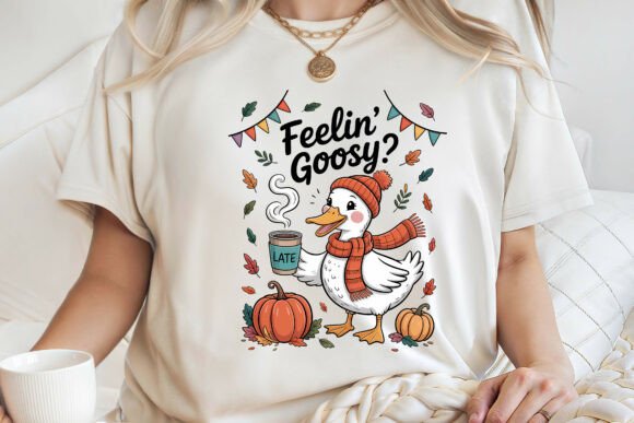 Feelin Goosey Fall Pumpkin Shirt PNG Review