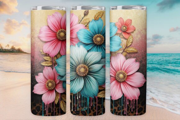 Floral Leopard Glitter Tumbler Wrap 20oz Review