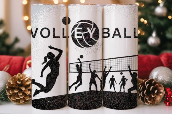Glitter Volleyball Design 20oz Wrap Review