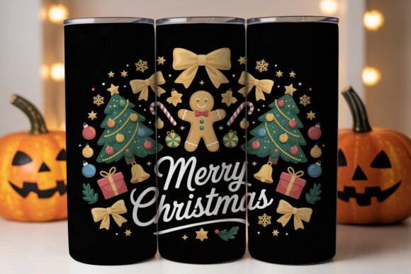 Gold Christmas Tree Gingerbread PNG Review for Embroidery Projects