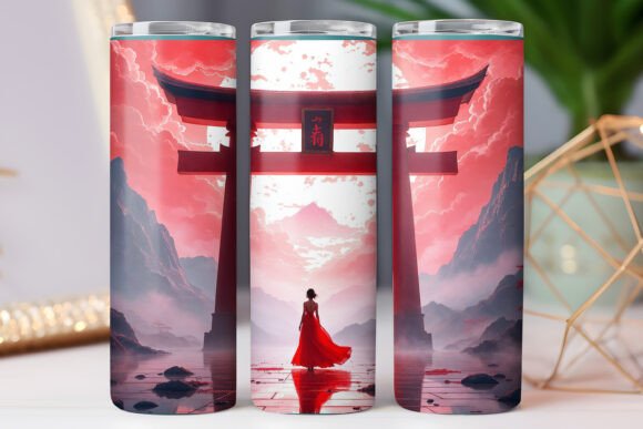 Japanese Tumbler Design 20oz Skinny PNG Review