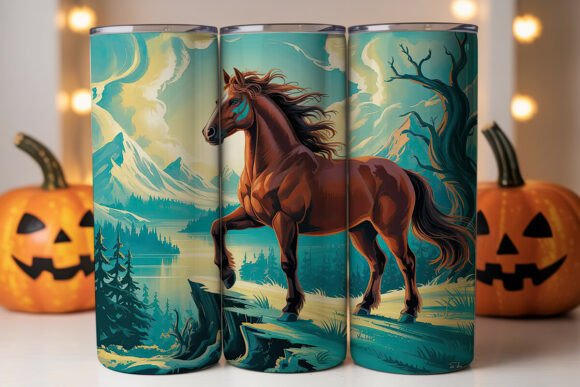 Majestic Horse Tumbler Wrap PNG Review