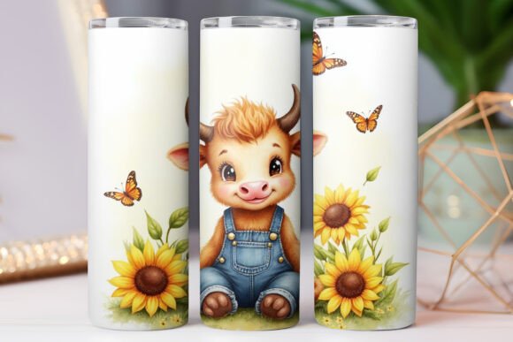 Sunflower and Highland Cow Tumbler Wrap Review