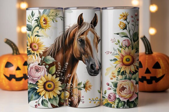 Sunflower Horse Elegance Tumbler Wrap Design Review