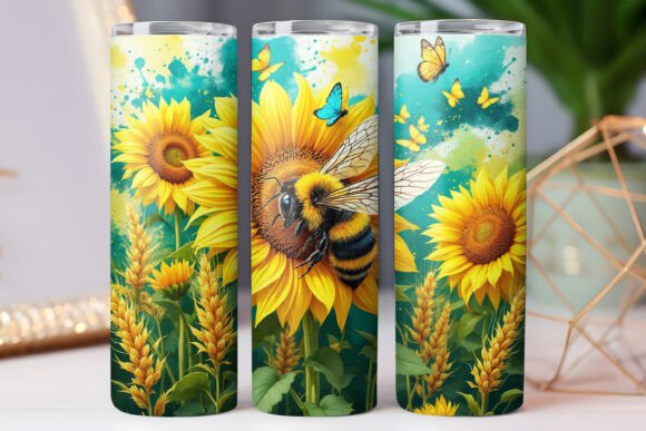 Sunflower Tumbler Wrap Design 20oz Bee Review