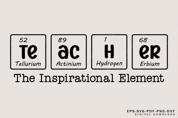 Teacher Inspirational Element Embroidery Design Review